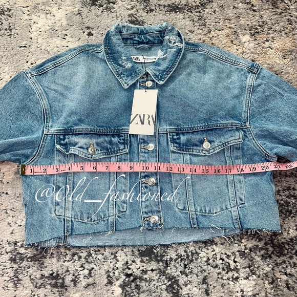 ZARA Bloggers Fav Cropped Denim Jacket - Picture 8 of 10